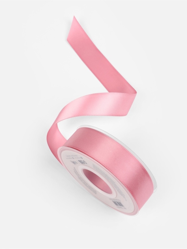 Лента атласная двухсторонняя №158 25мм*25&plusmn;1м сакура TR