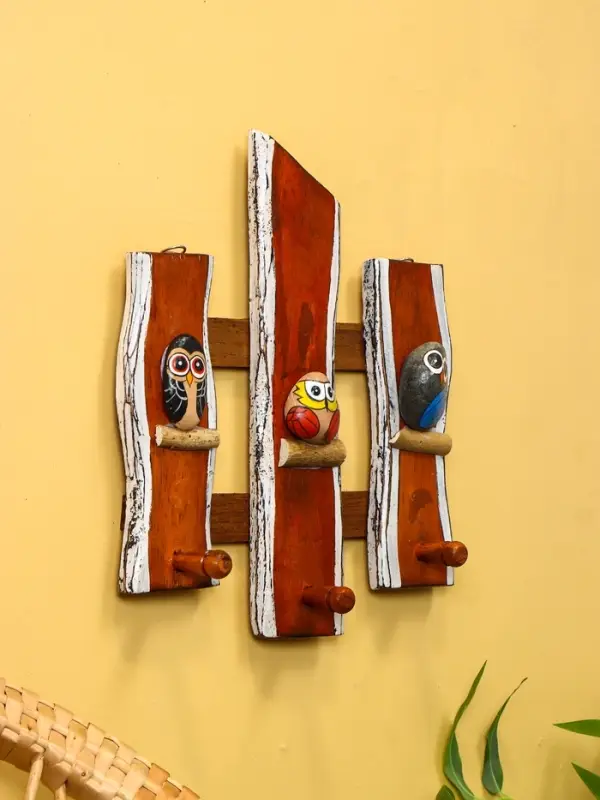 Вешалка &laquo;Совята&raquo;, 23&times;6&times;33 см, дерево Албезия