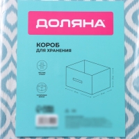Короб для хранения Доляна &laquo;Лагуна&raquo;, 37&times;27&times;27 см, цвет бирюзовый
