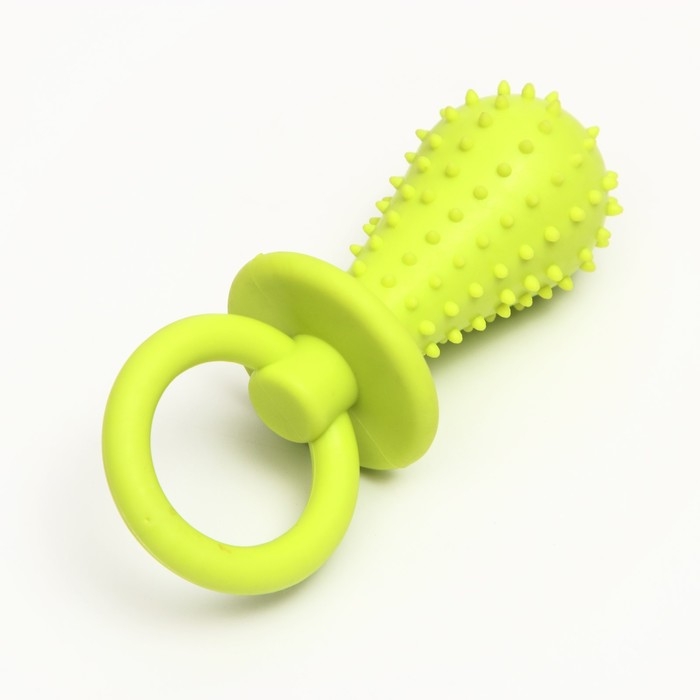 Игрушка жевательная Игрушка жевательная "Соска", TPR, 10х3 см, салатовая