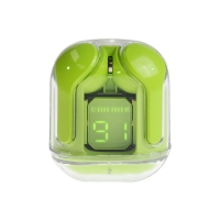 Наушники беспроводные Air31, TWS, вакуумные, BT 5.0, 45/230 мАч, прозрачные, зелёные Наушники беспроводные Air31, TWS, вакуумные, BT 5.0, 45/230 мАч, прозрачные, зелёные
