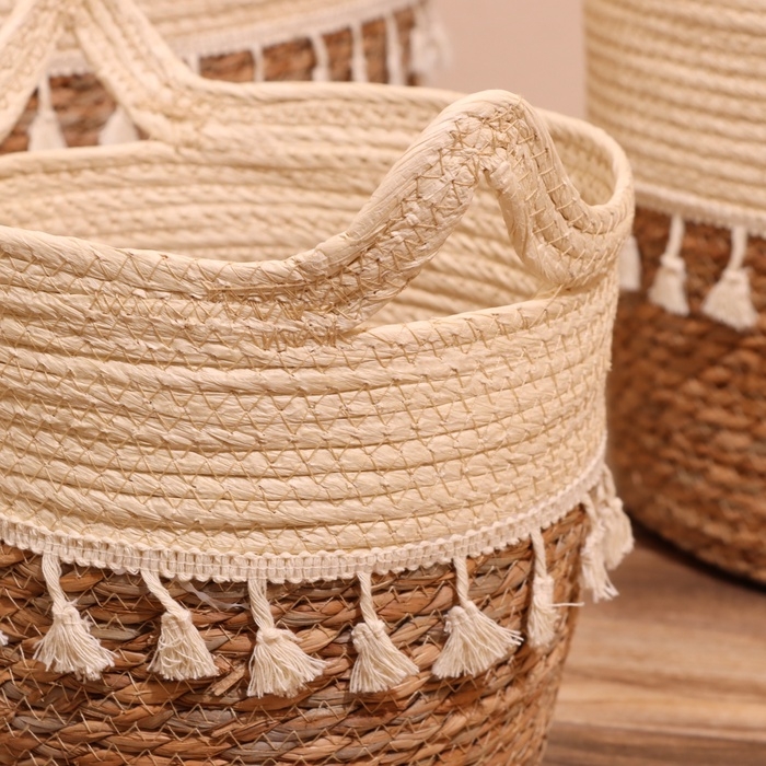 Набор плетёных корзин 3 шт, 31,5х29х26 см Набор плетёных корзин 3 шт, 31,5х29х26 см