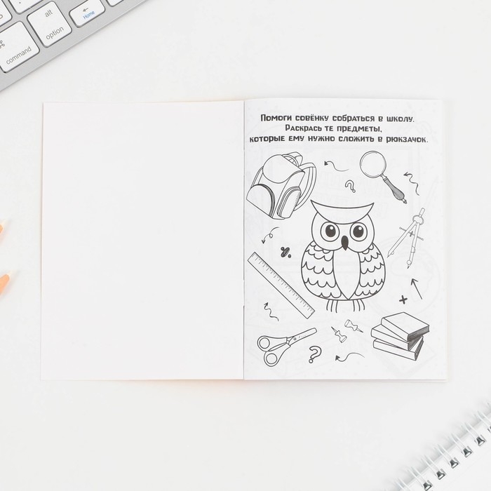 Подарочный набор на выпускной &laquo;Выпускника детского сада&raquo; , блокнот-раскраска, расписание уроков и восковые мелки 4 шт ,