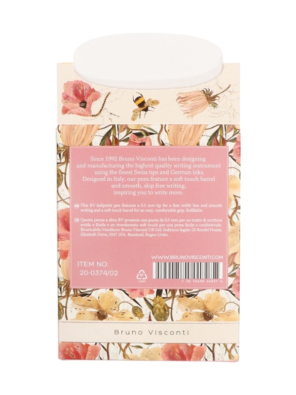 Ручка шариковая BrunoVisconti ArtClick.Flora.Bloom flowers, 0.5мм, стерж/син МИКС