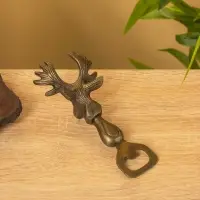 Открывашка "Лось" 15,5х7,5х5 см, алюминий