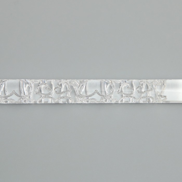 Скалка для творчества акрил "Сердца" 16х1 см