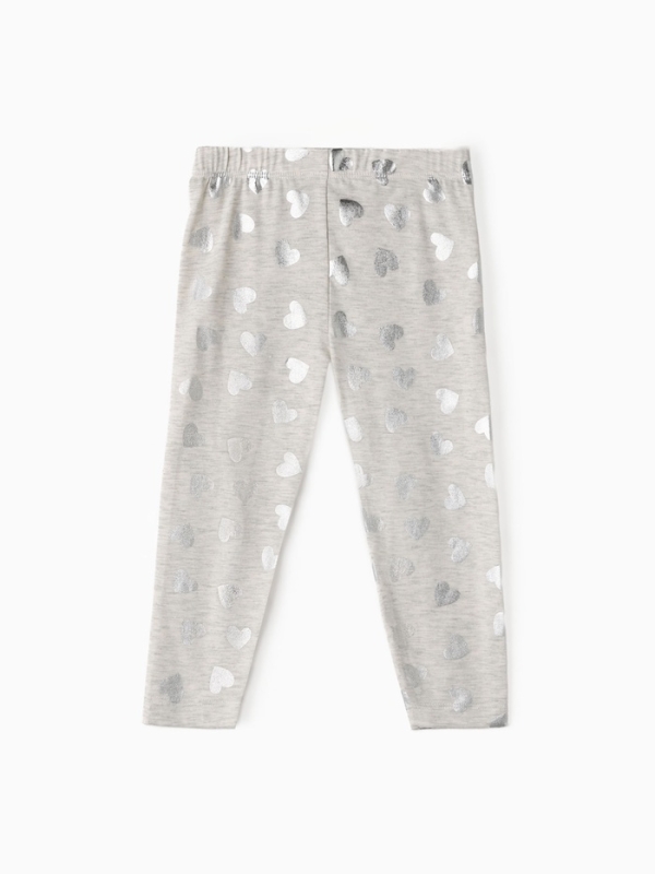 Леггинсы (лосины) детские KAFTAN "Сердце" р. 34 (122-128 см), серый