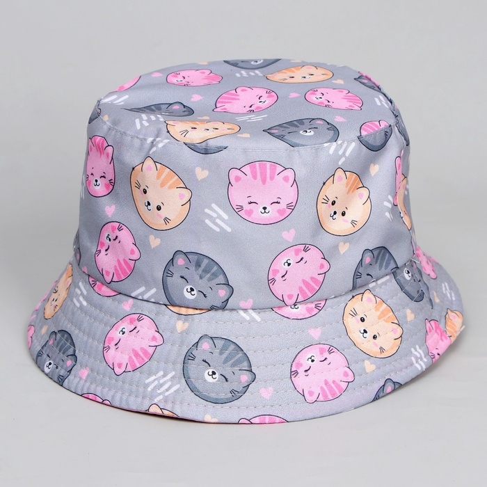 Панама детская для девочки &laquo;Котята&raquo;, р-р 52-54