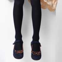 Колготки детские ЭРА "Мелкие Сердечки", цвет тёмно-синий, 10-12 лет