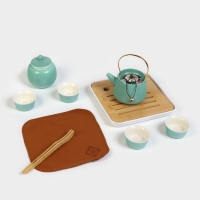 Набор для чайной церемонии 9 предметов, на 4 персоны, чашка 40 мл, чайник 200 мл, в коробке