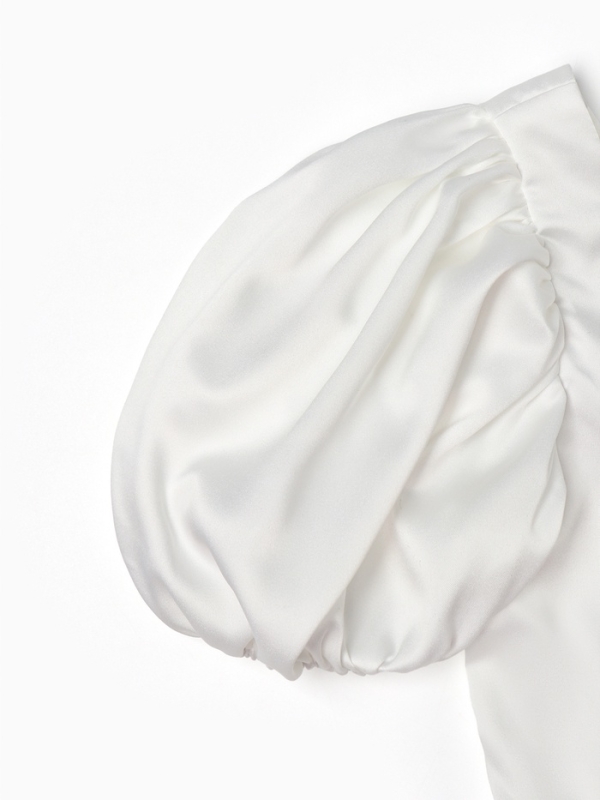 Платье нарядное детское MINAKU: PartyDress, молочное, рост 116 см