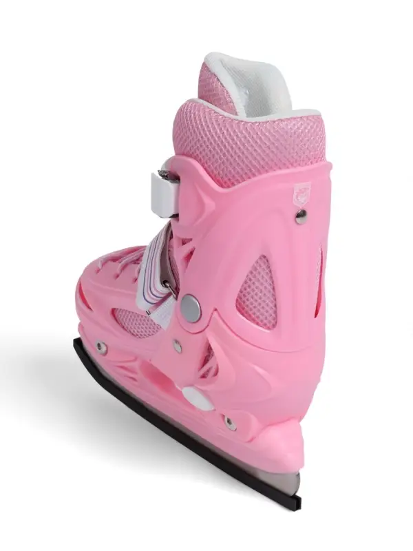 Коньки детские раздвижные BlackAqua, р. 26-29, для фитнеса, розовые
