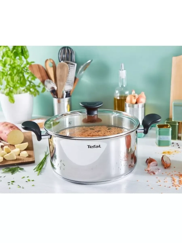 Кастрюля с крышкой Primary 24 см, 5,3 л, с мерной шкалой