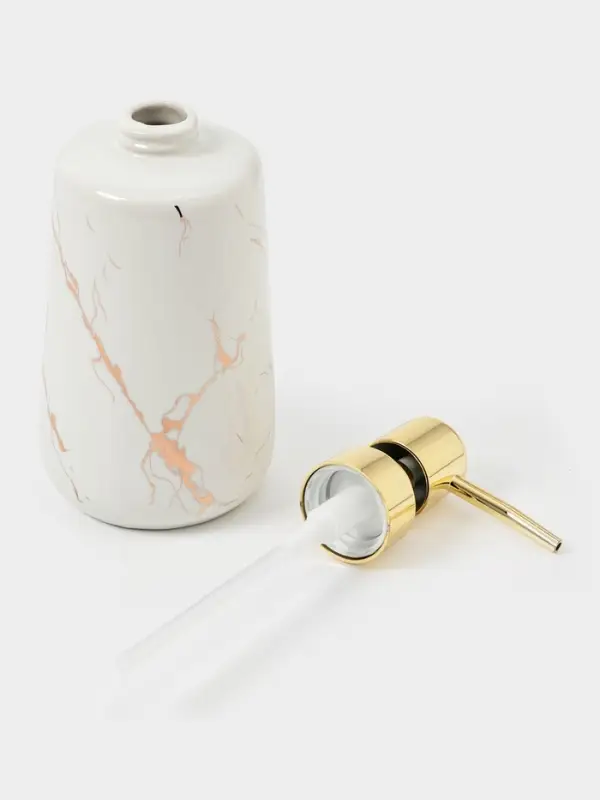 Дозатор для жидкого мыла SAVANNA Lightning, 350 мл, цвет белый