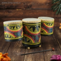 Сувенирный музыкальный инструмент "Барабаны тройные" 33х17х11 см МИКС Сувенирный музыкальный инструмент "Барабаны тройные" 33х17х11 см МИКС