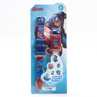 Часы-проектор электронные, 6 проекций,  Мстители