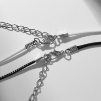 Кулоны «Неразлучники» скелеты, цвет бело-чёрный в золоте, 45 см Кулоны «Неразлучники» скелеты, цвет бело-чёрный в золоте, 45 см