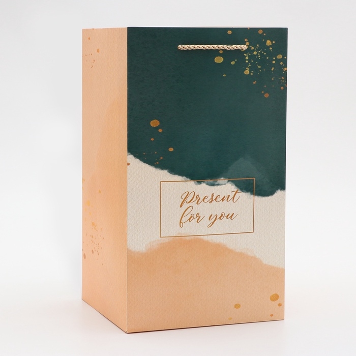 Переноская для цветов с вкладышем, Переноская для цветов с вкладышем, "Present", с ручками, 20 х 20 х 35 см