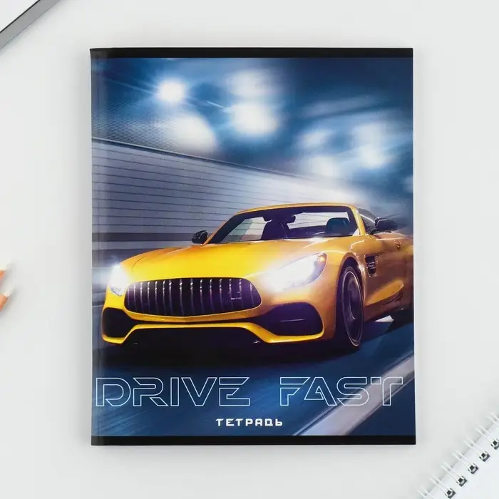 Тетрадь в клетку, 48 л., А5, на скрепке, блок №2 &laquo;Машины&raquo; МИКС