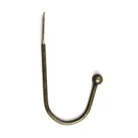 Крючок мебельный ТУНДРА TKO003, однорожковый, бронза, 50 шт.