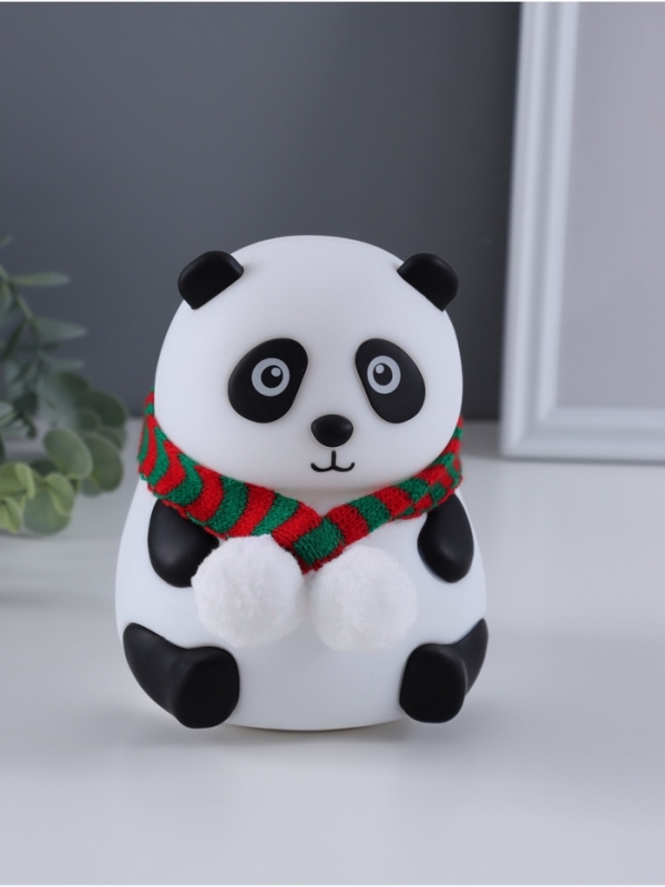 Ночник антистресс Ночник антистресс "Панда в шарфе" 2Вт LED RGB USB 10,5х10х13,5см