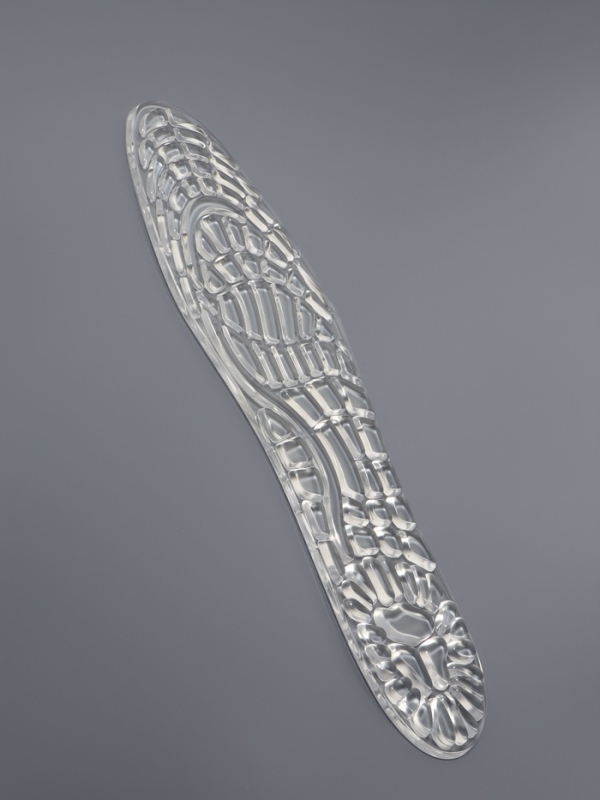 Стельки (полиэстер, силикон) на кл осн универс 41-46р-р 30см (пара) прозрач пак SS