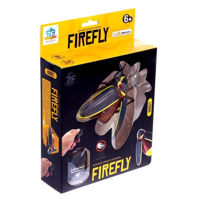 Насекомое радиоуправляемое &laquo;Светлячок&raquo;, работает от батареек, свет