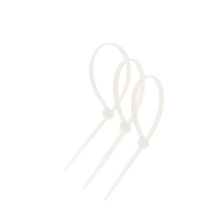 Хомут нейлоновый для стяжки, ТУНДРА, одноразовый, 4.8х200 мм, белый, 50 шт