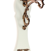 Часы настенные интерьерные двухсторонние, плавный ход, 27&times;8 см, циферблат d-19 см, белые