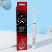 Электрическая новогодняя зубная щётка &laquo;Новый год: Цели любые по зубам&raquo;, 3 насадки, вибрационная