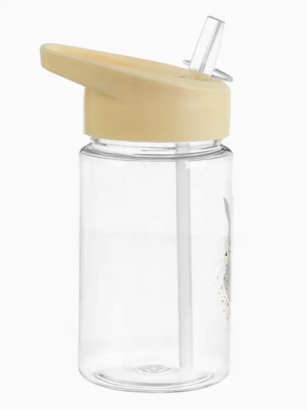 Поильник детский с трубочкой &laquo;Зайка&raquo;, 350мл., цвет бежевый Mum&Baby