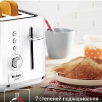 Тостер Loft 2S TT761138, белый, 850 Вт