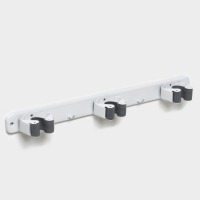 Держатель для швабр Доляна, 35&times;5&times;3 см, 3 отделения, крепление саморезы в копмлекте