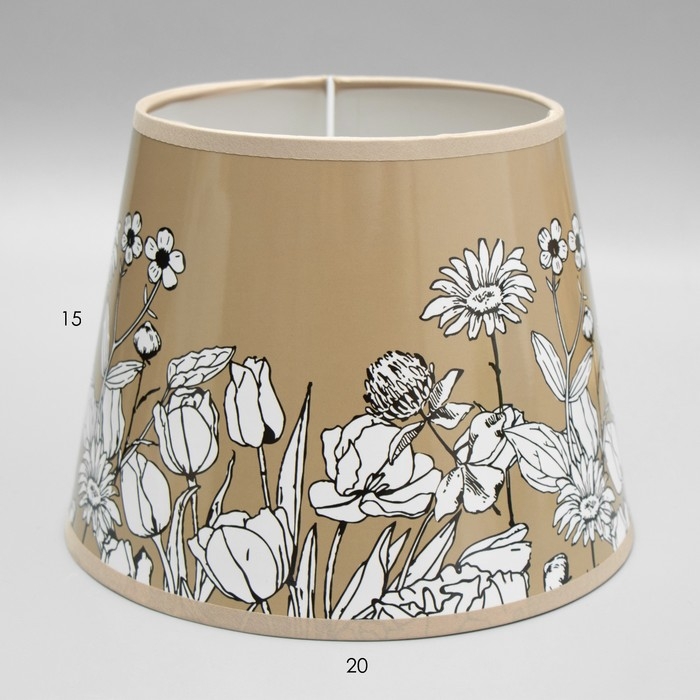 Абажур "Белые цветы" Е14 20х20х15 см