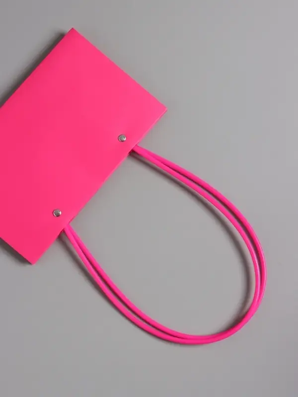 Сумка для цветов влагостойкая, фуксия, 22x10.5x13.5 см