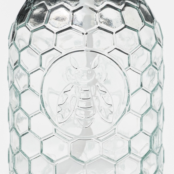 Дозатор для мыла SAVANNA &laquo;Оса&raquo;, 500 мл, стеклянный, прозрачный