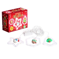 Набор для опытов &laquo;Новогодняя гирлянда&raquo;, 3 фигурки