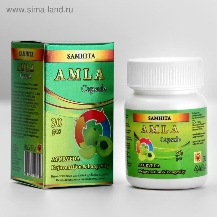 Амла &laquo;Самхита&raquo;, нормализация деятельности всего организма, 30 шт.