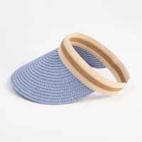 Козырёк плетёный для девочки MINAKU цвет синий, р-р 50-52