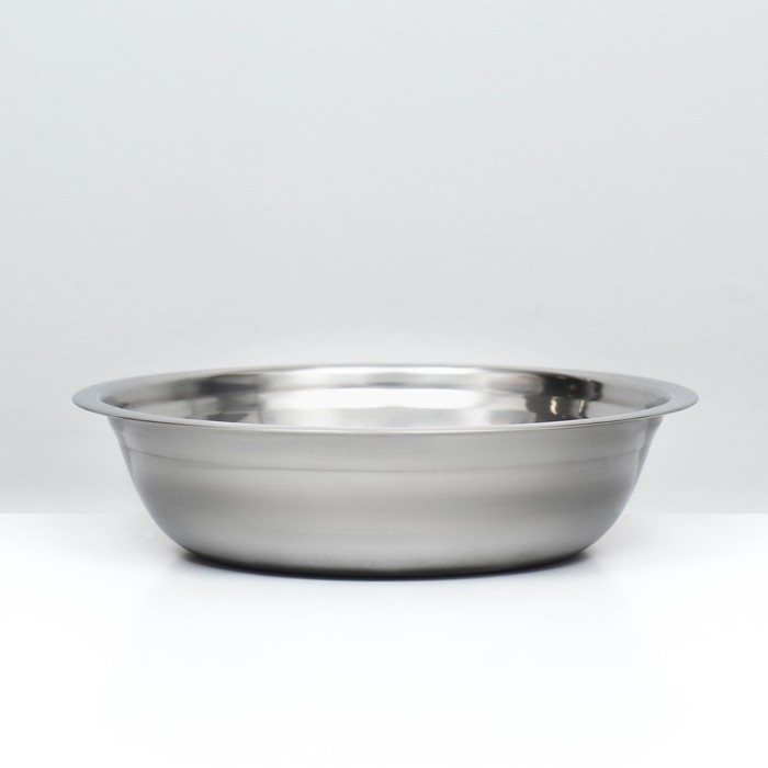 Миска металлическая эконом, 1,5 л, 25 х 6 см