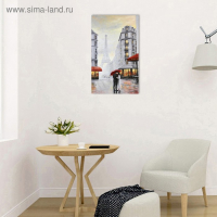 Картина-холст на подрамнике "Под зонтом" 60х100 см