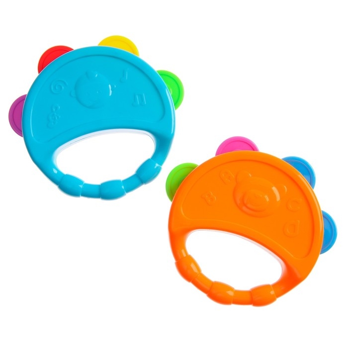 Погремушка &laquo;Бубен&raquo;, цвет МИКС, Крошка Я