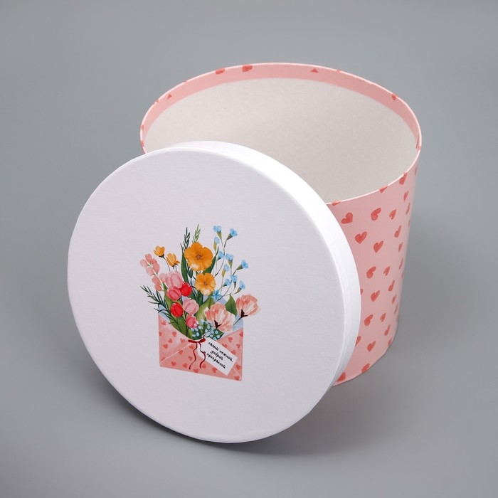 Набор шляпных коробок 3 в 1, упаковка подарочная, «Букетики», 16 х 16 х 14‒20 х 20 х 17 см Набор шляпных коробок 3 в 1, упаковка подарочная, «Букетики», 16 х 16 х 14‒20 х 20 х 17 см