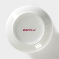 Сахарница фарфоровая с ложкой Доляна &laquo;Млечный путь&raquo;, 330 мл, цвет белый в крапинку