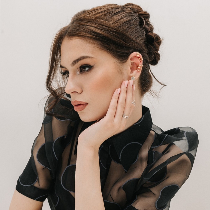 Серьги &laquo;Каффы&raquo; набор 3 шт., классика, цвет золото