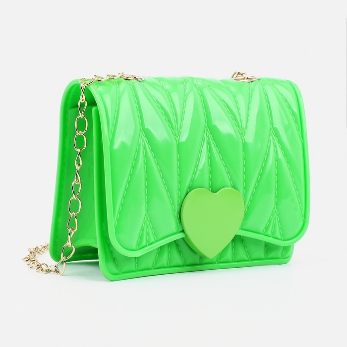 Сумка мессенджер детская для девочки на магните, цвет зелёный Сумка мессенджер детская для девочки на магните, цвет зелёный