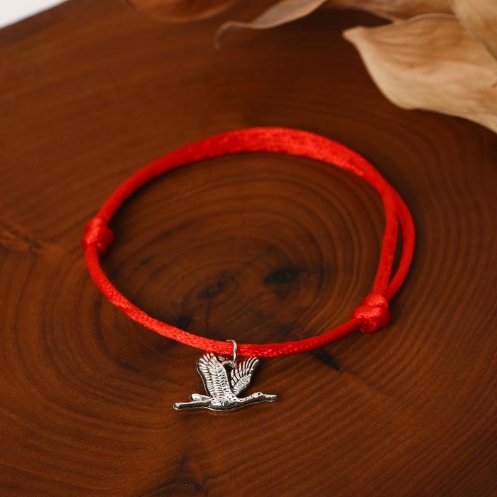 Браслет-оберег &laquo;Красная нить&raquo; семейное счастье, цвет серебро, L=20 см