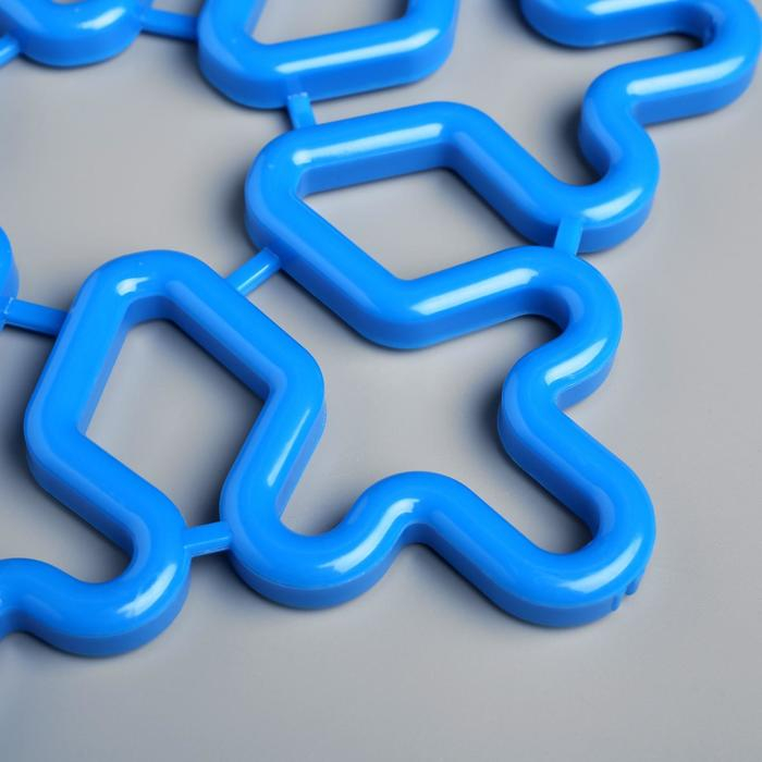 Светодиодная фигура &laquo;Снежинка&raquo; 30 см, пластик, 220 В, свечение синее