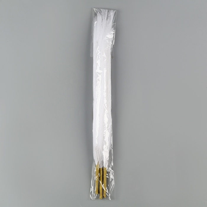 Пампасная искусственная трава, высота 43 см, набор 3 шт., цвет белый