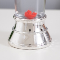 Лава лампа &laquo;Снеговик&raquo; LED 3хААА, USB серебро 6,5х8х23,7см